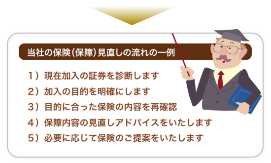 保険見直しの流れの一例