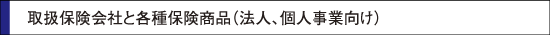 取扱保険会社（法人用）